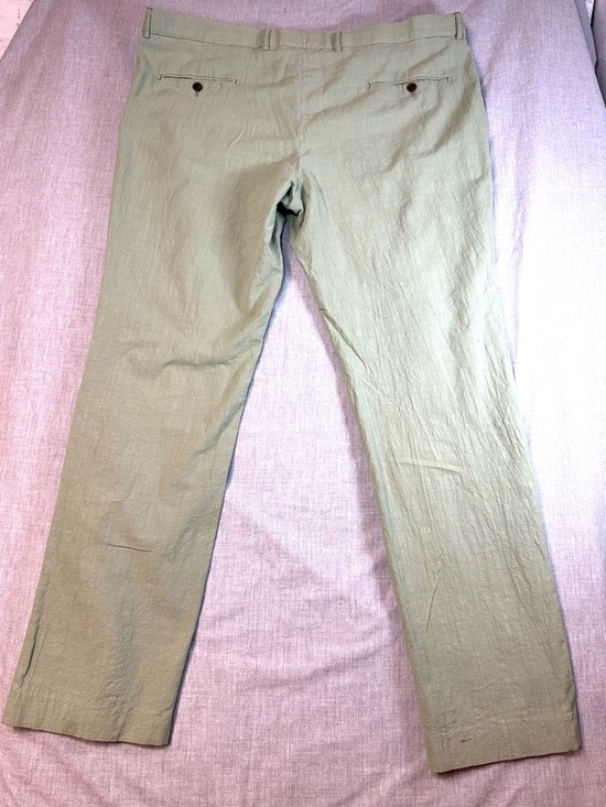Men's Sage Green 3 piece Suit Linen /Cotton Sz XXL - Picture 16 of 16